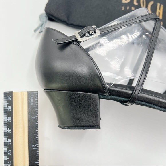 NEW Bloch Size 8 Womens S0806L Annabella Black Leather Latin Dance Shoes Heels‎ - Picture 11 of 12